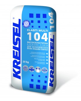 Клей для плитки еластичний Kreisel 104 Elasti Multi (25 кг)